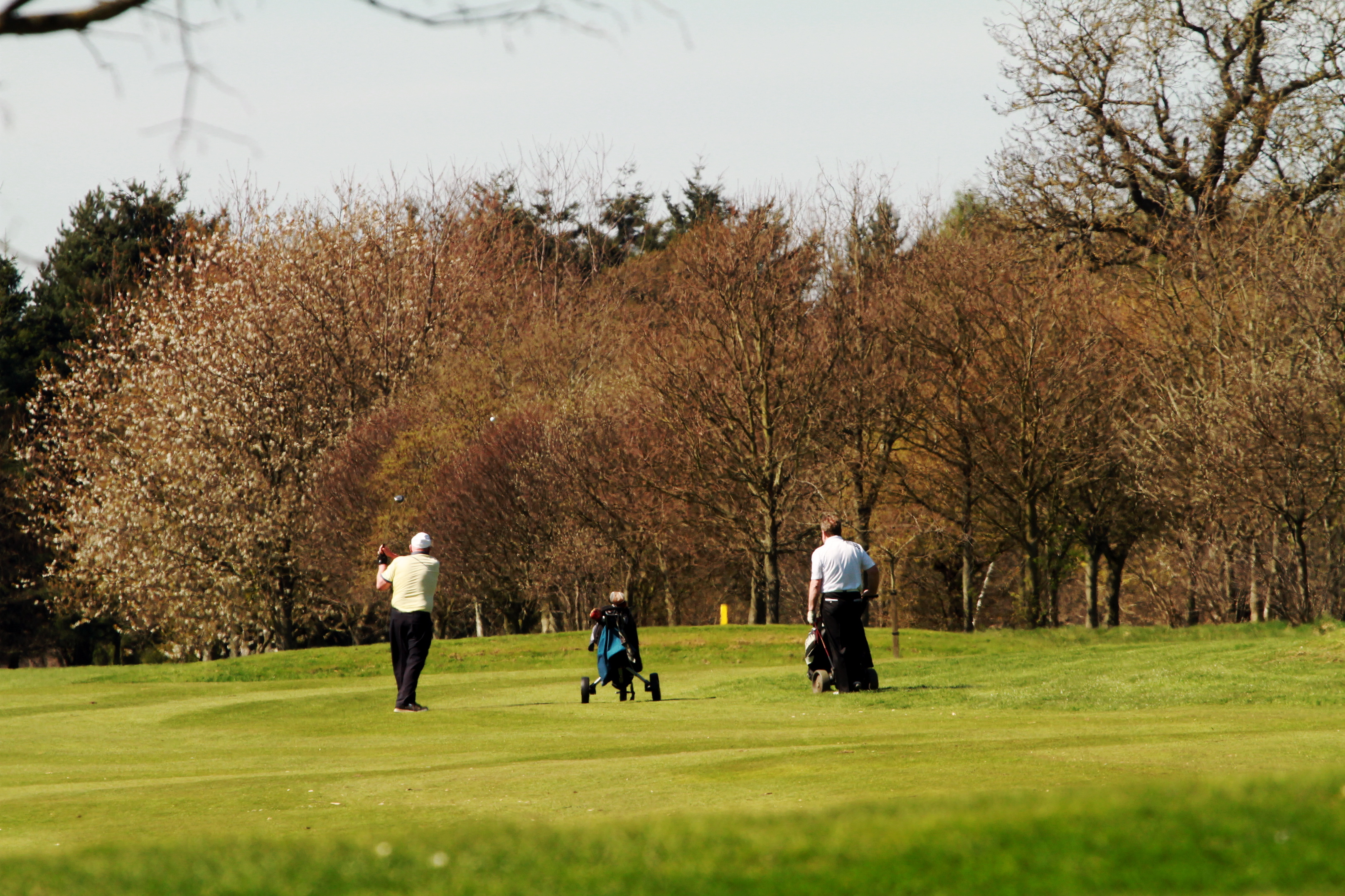 The course has been damaged by bike tyres.