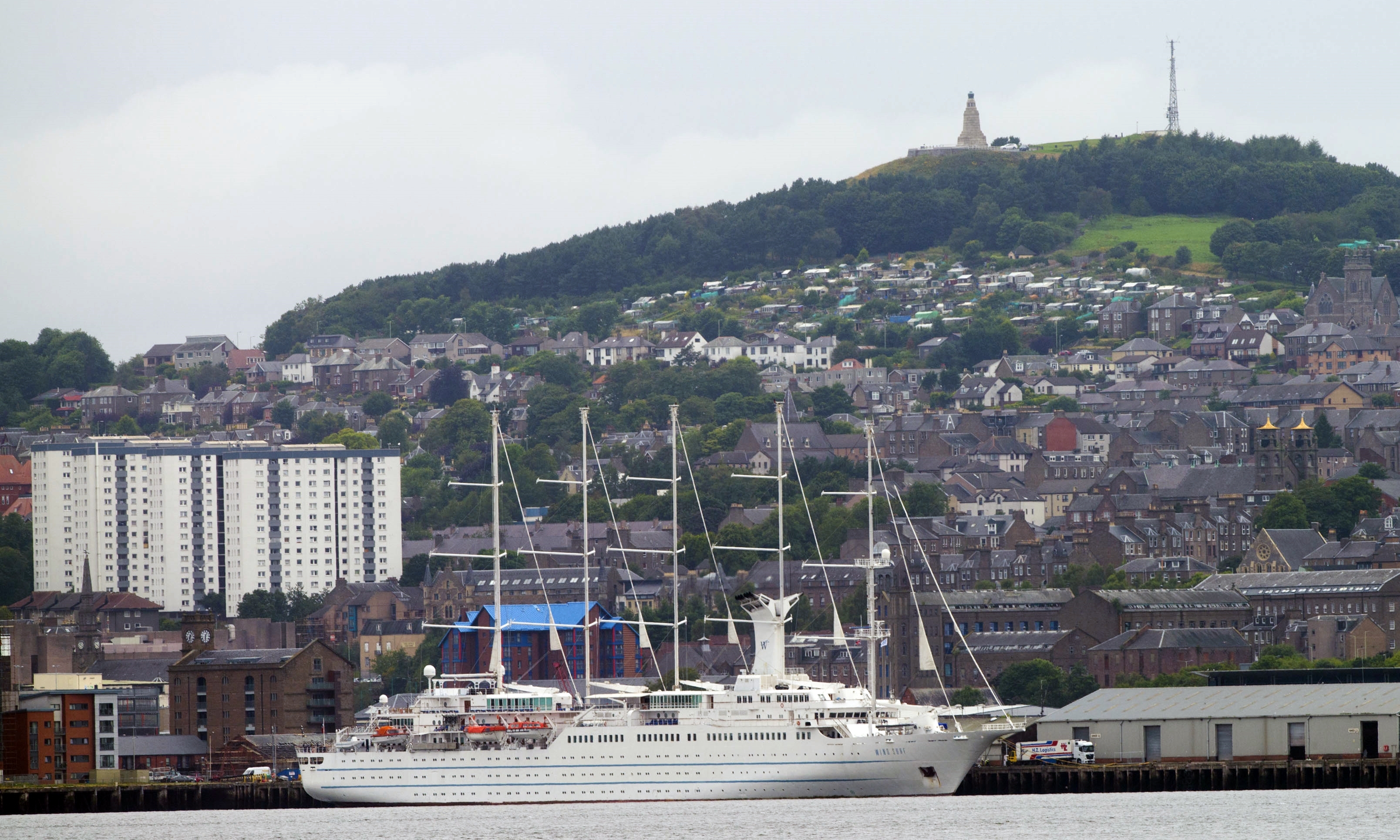 The Wind Surf berthed in Dundee.