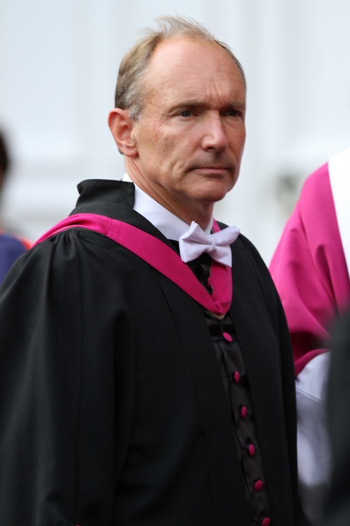 Sir Tim Berners-Lee received an honorary degree from St Andrews University in 2013