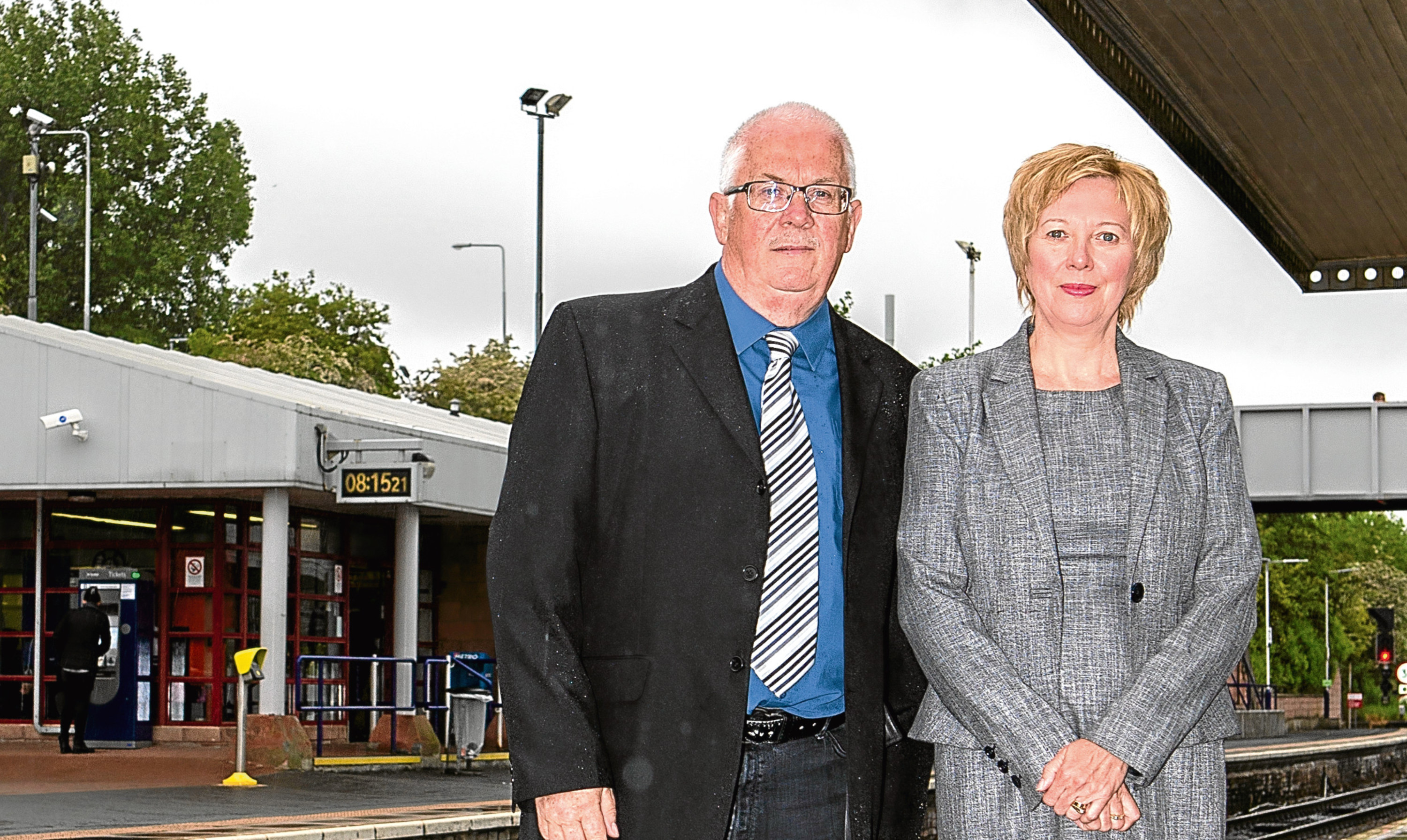 Councillor Pat Callaghan and Councillor Lesley Laird have been campaigning for fairer rail fares.