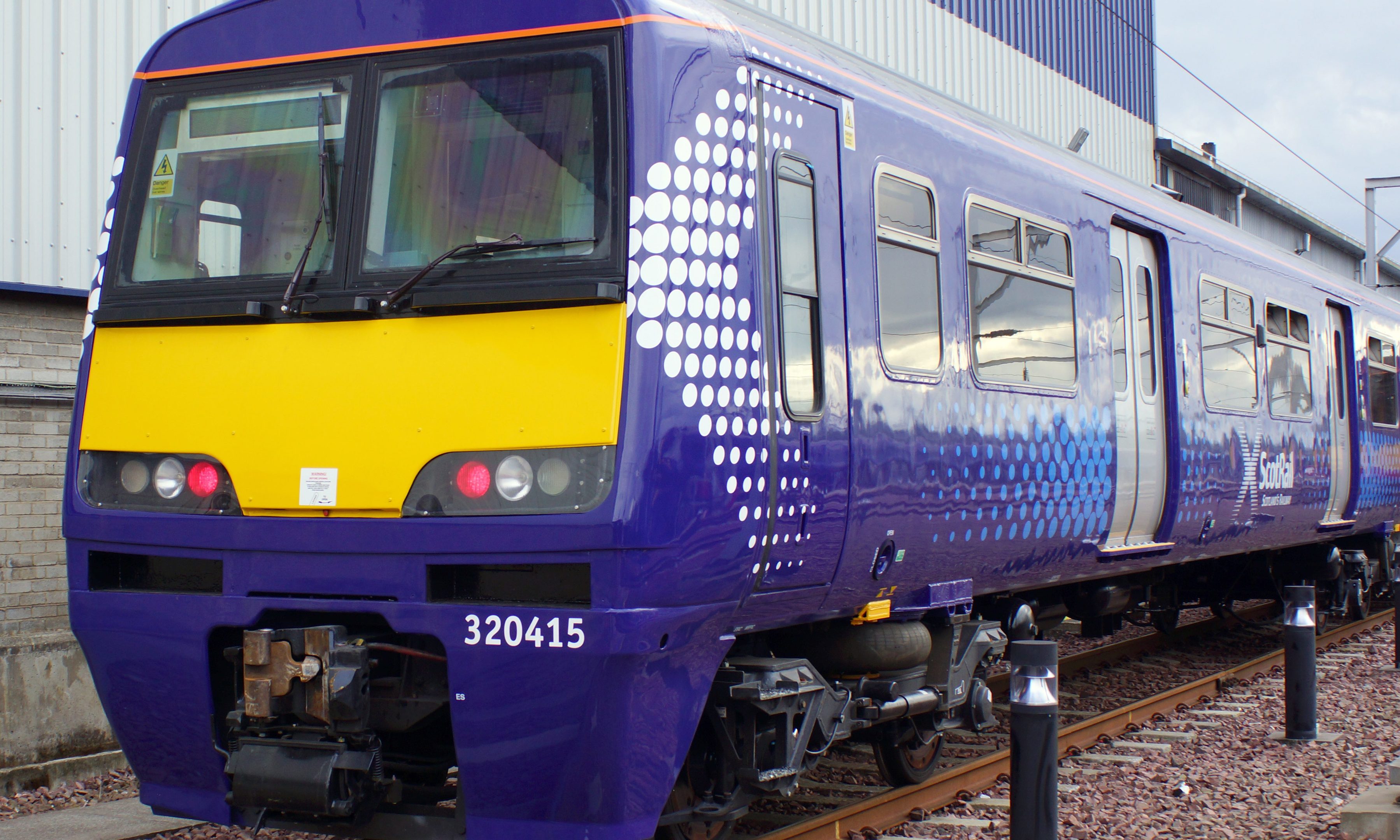 An example of the new trains going into service in Glasgow.