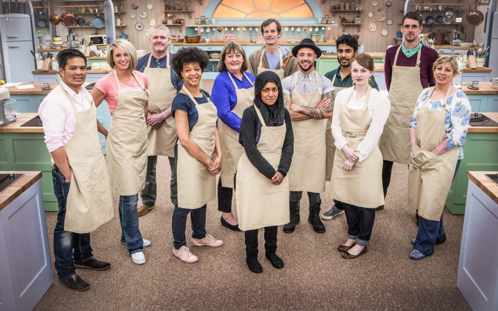 Flora with fellow Bake Off 2015 contestants.