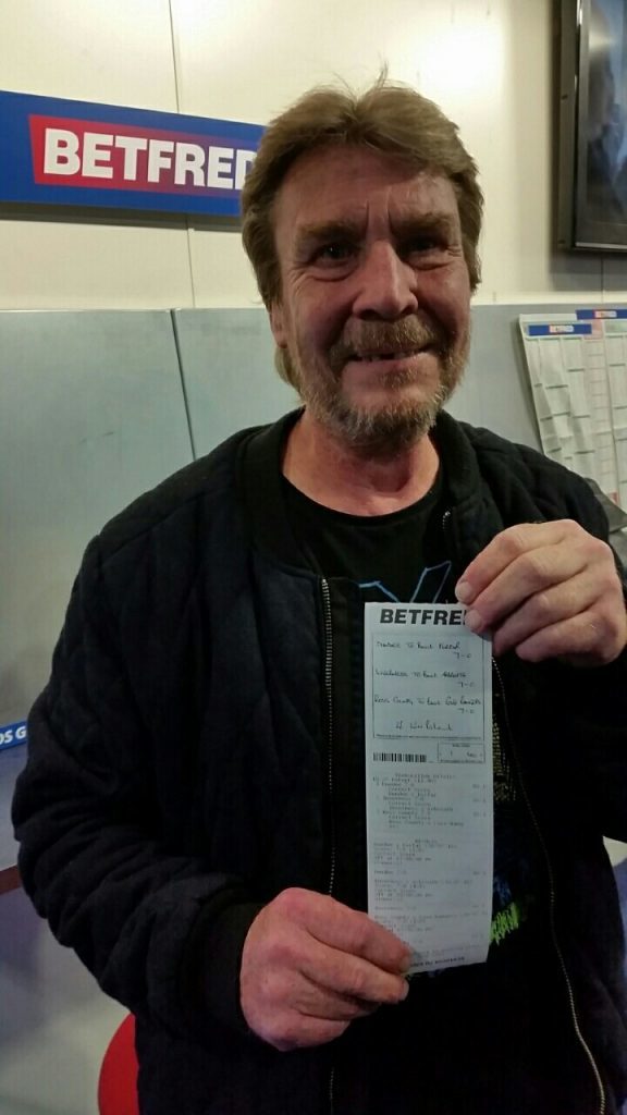 Steve Sales, winner of the £57,990.20 bet.