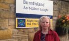 Claire Baker MSP at Burntisland train station.