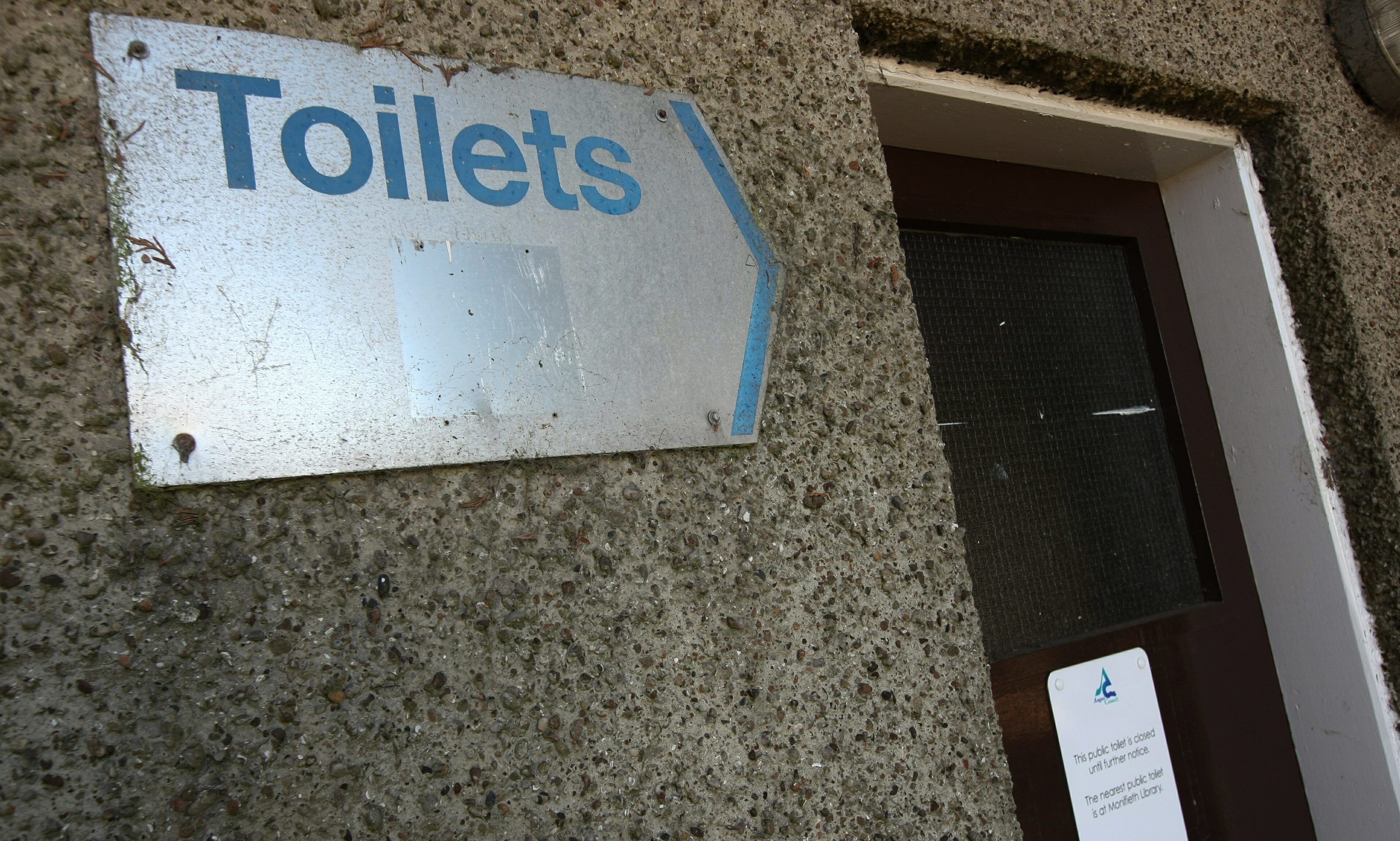 The closed toilets in Tay Street, Monifieth.