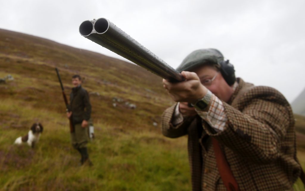 Daniel Parker near Forest Lodge, Blair Atholl, on the 'Glorious Twelfth' in 2014.