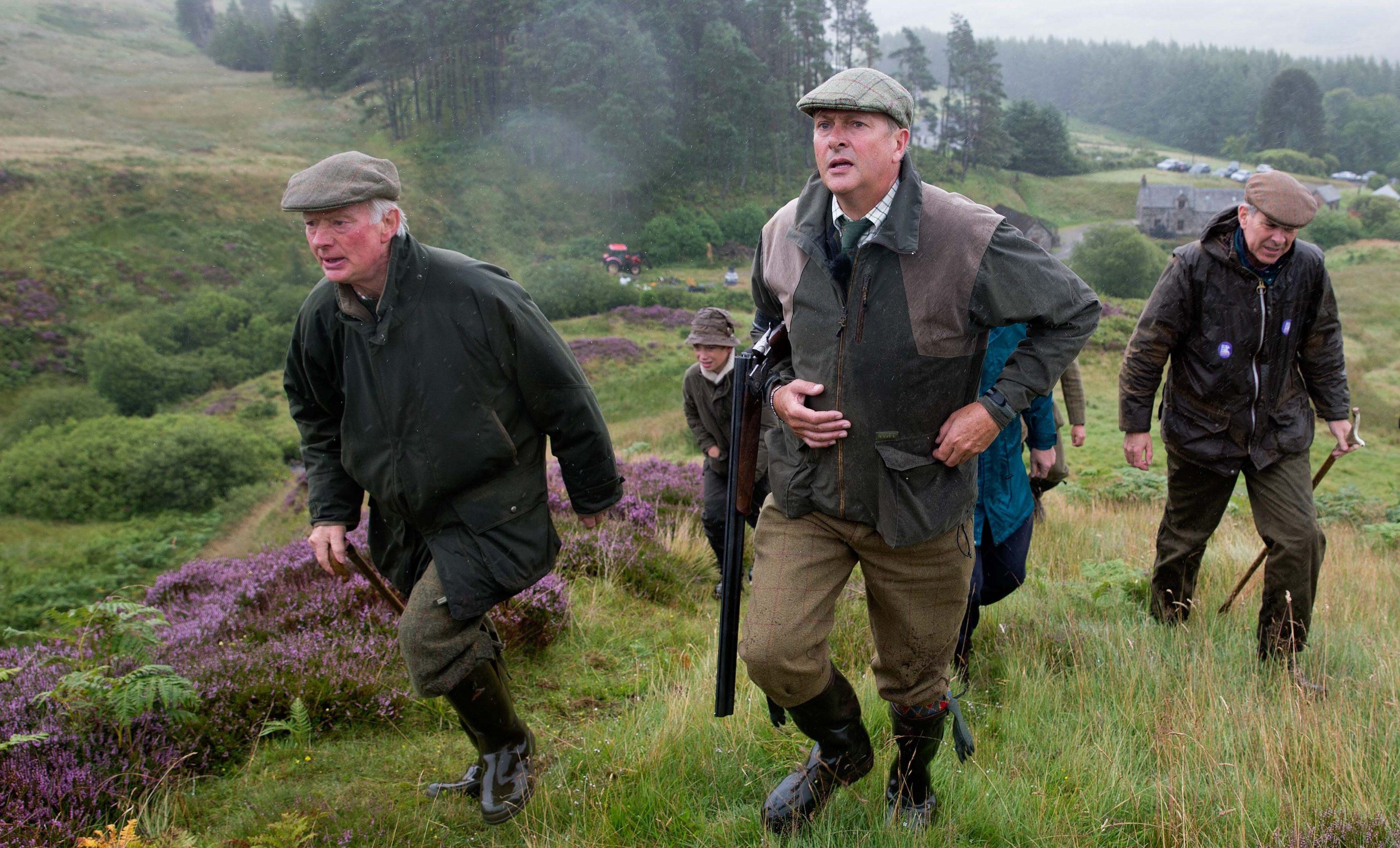 Nick Nairn on the grouse moors of the Abercairny estate.