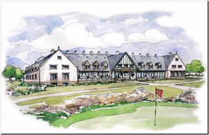 An artist's impression of how the residential clubhouse at Feddinch