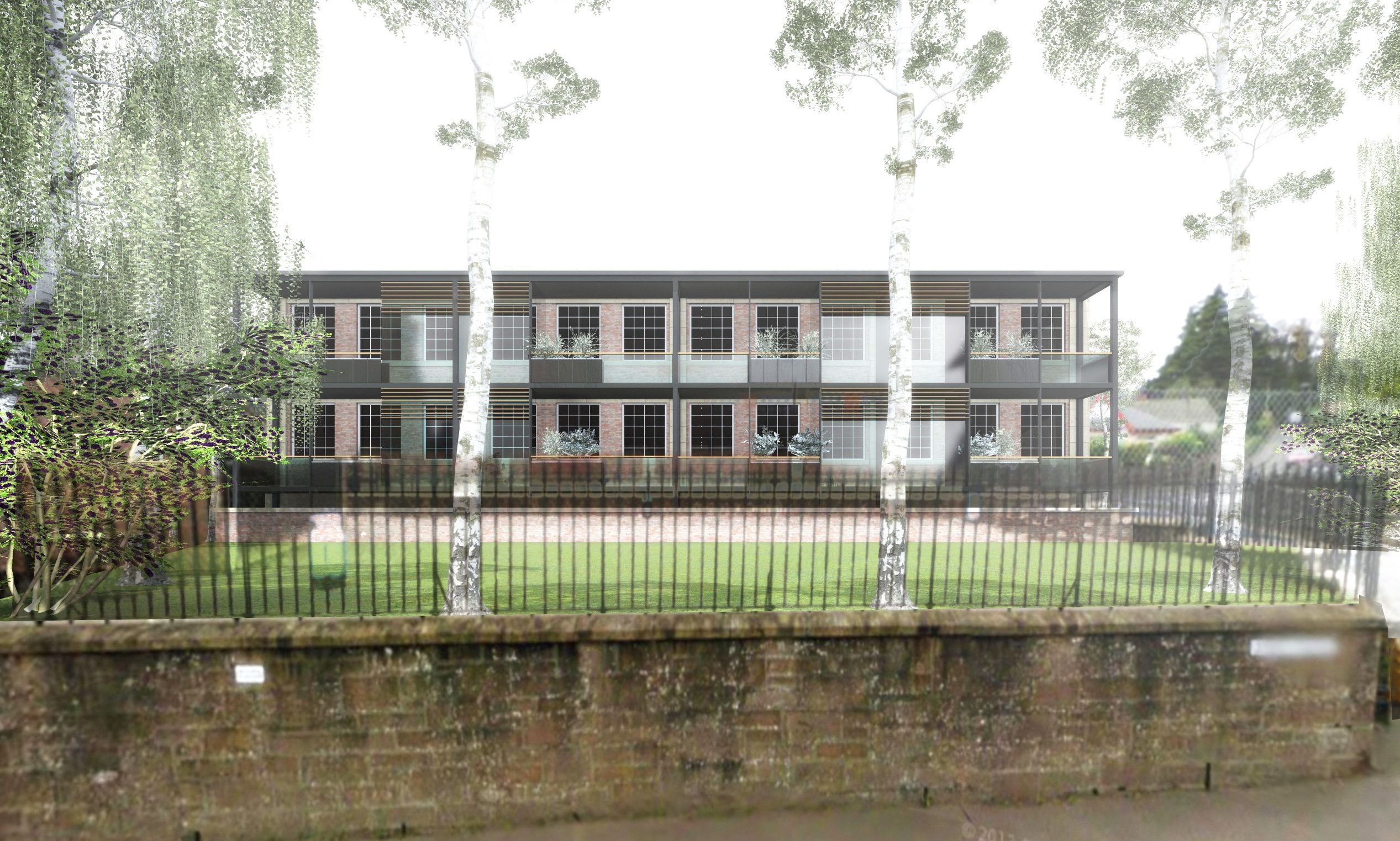 An artist's impression of Corryard's plan for old Hill Primary School in Blairgowrie.