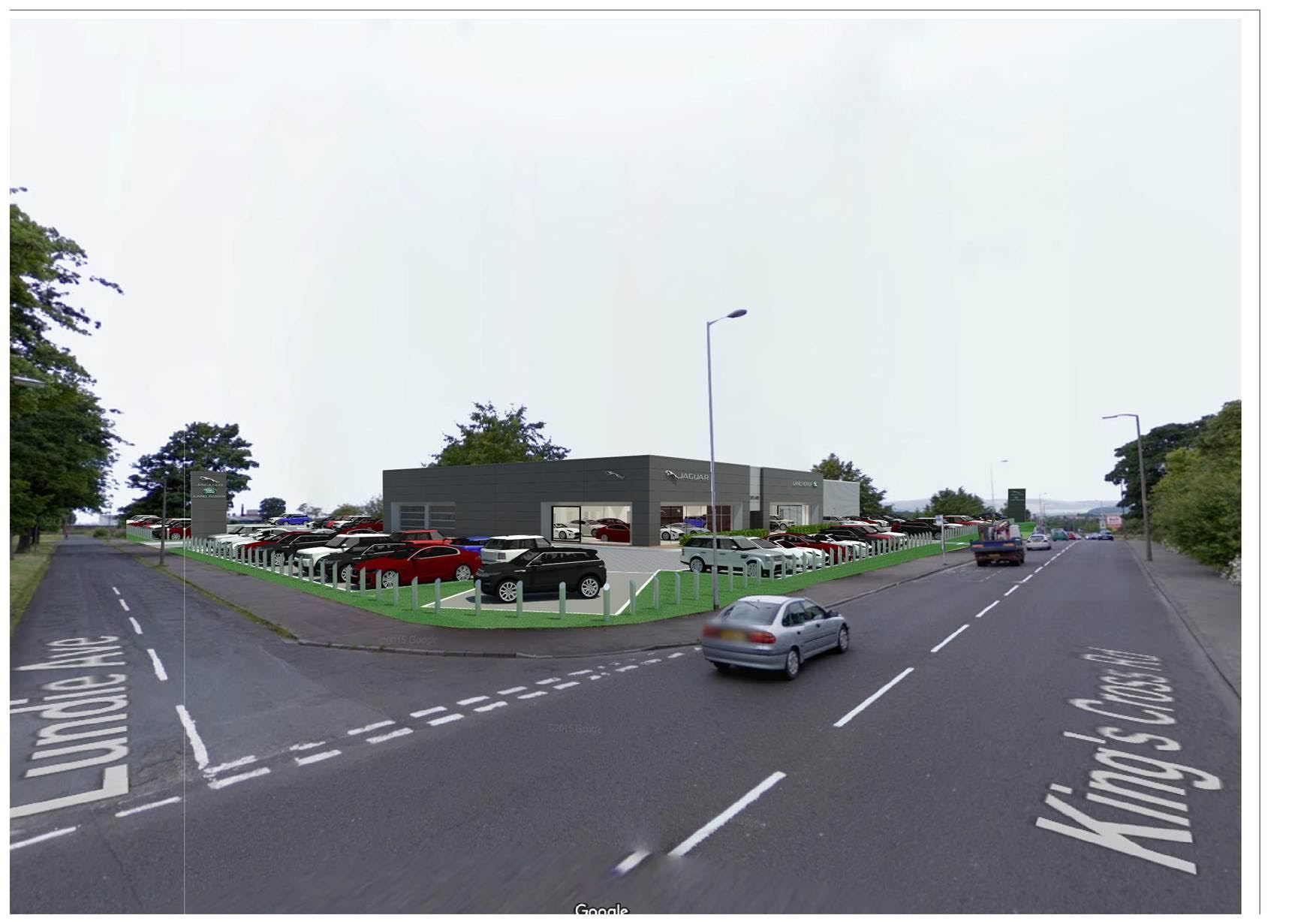 John Clark Motor Group's proposed £10 million showroom development on Kings Cross Road.