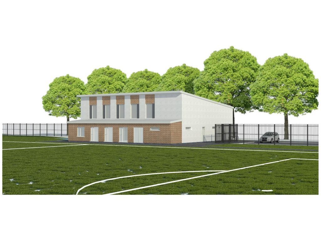 Proposed new facilities for Lochee Harp Football Club and St Francis Boxing Club. The two clubs believe the plan will ensure there is a bright future for them in Dundee.