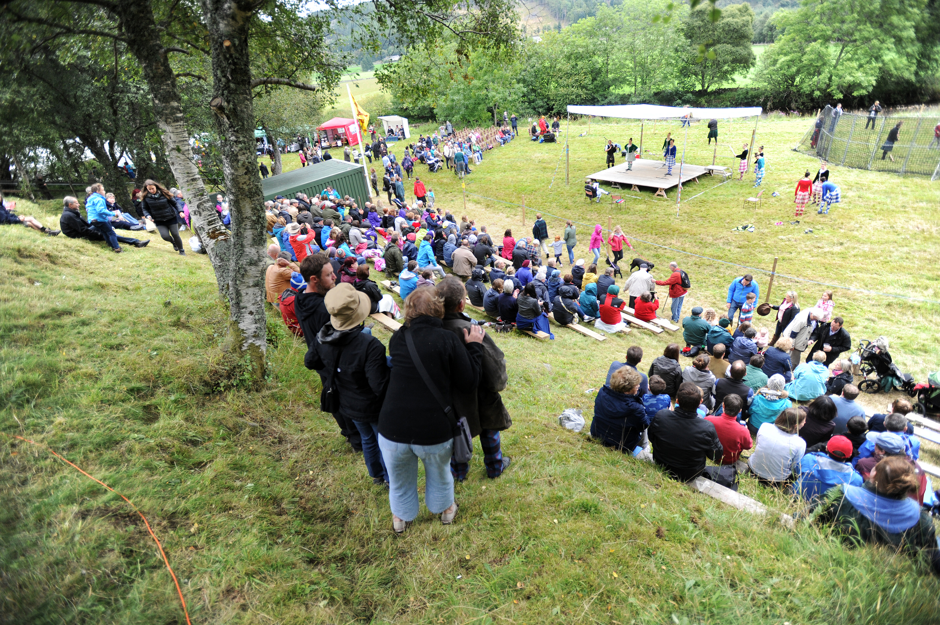 THe natural amphitheatre of Forter Haugh.