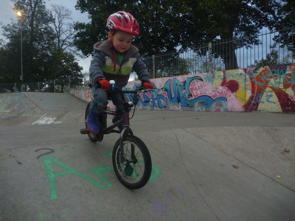Learning to ride a bike at a skate park is a great way to get new skills (2)