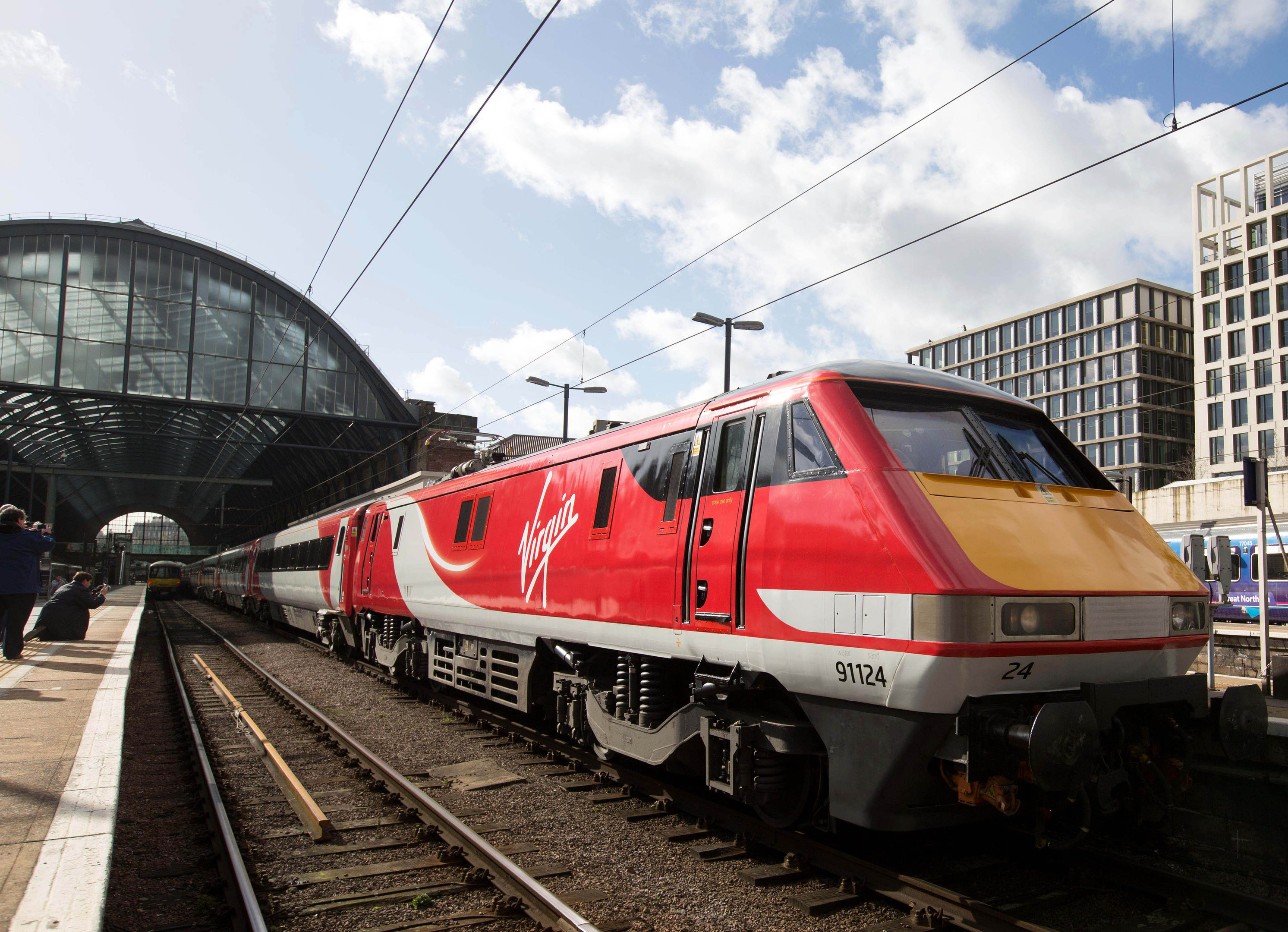 A Virgin Train s East Coast main line service