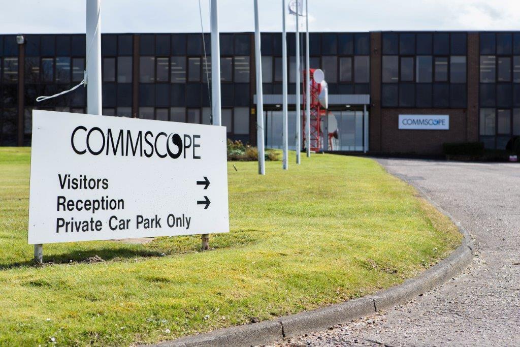 The Commscope base in Lochgelly.