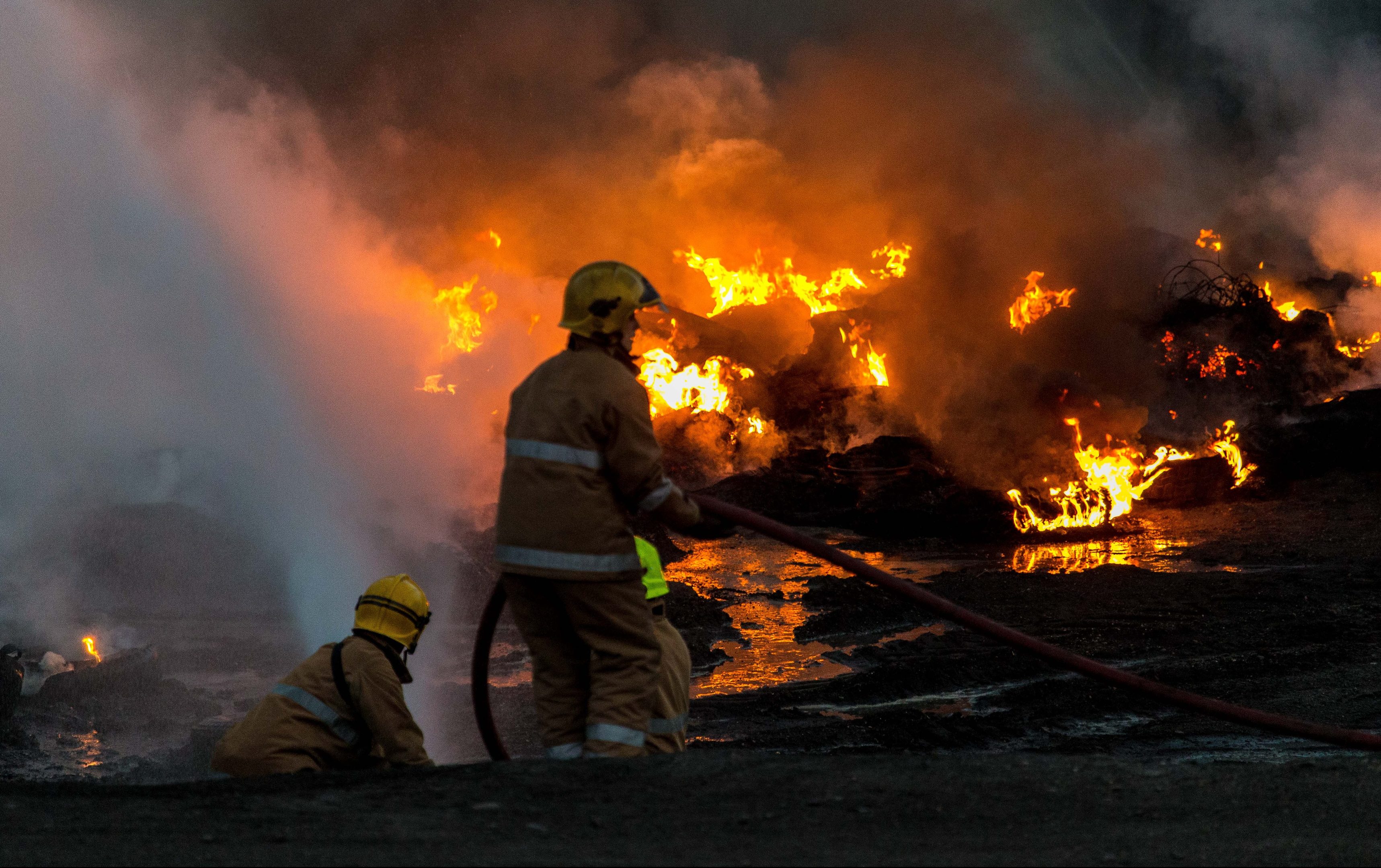 Firefighters tackled a huge tyre fire in Coaltown of Balgonie Bing in Fife earlier this year. But fears have been raised that a lack of standby cover could potentially cost lives.