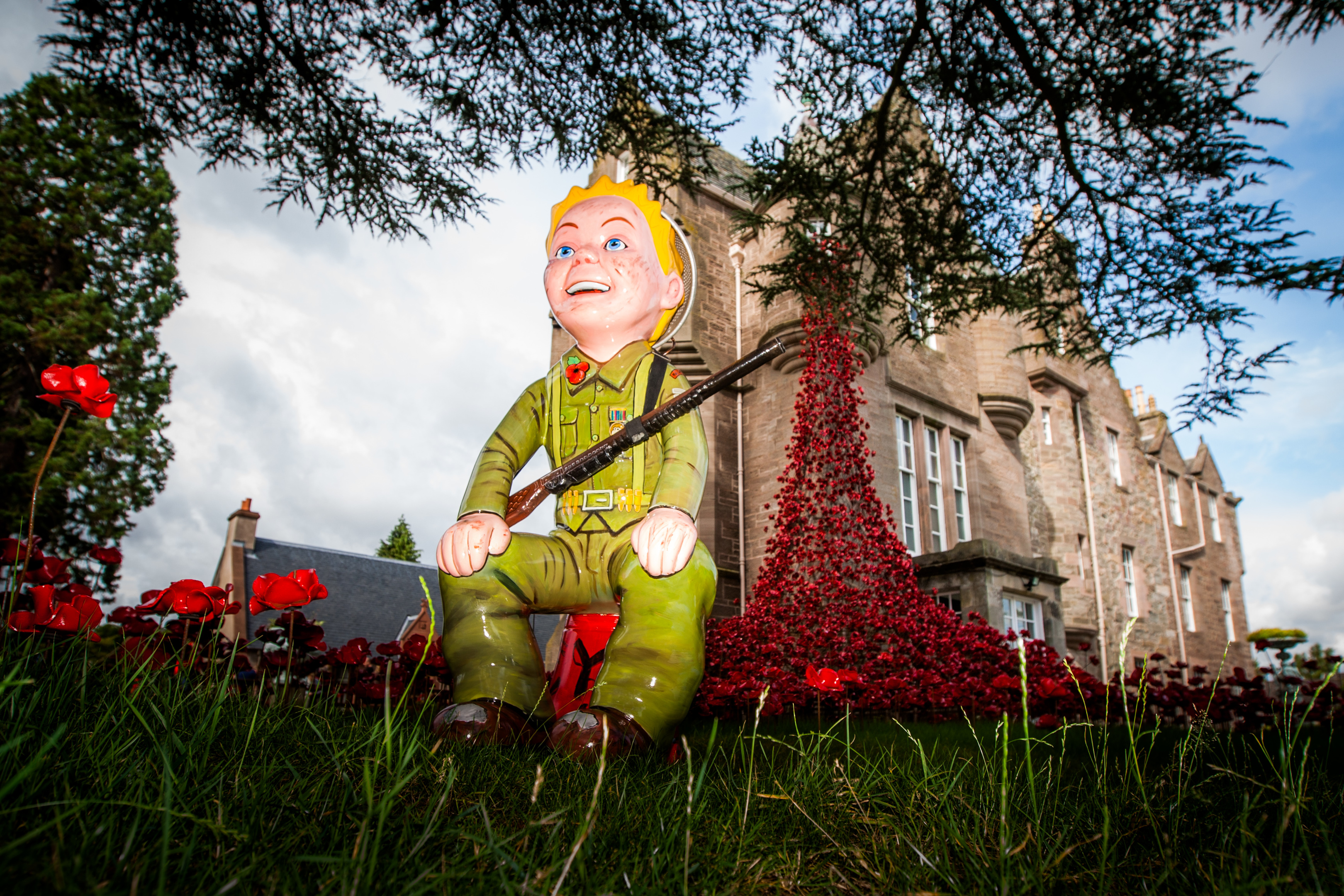 Sudger Wullie visited the Weeping Window display.