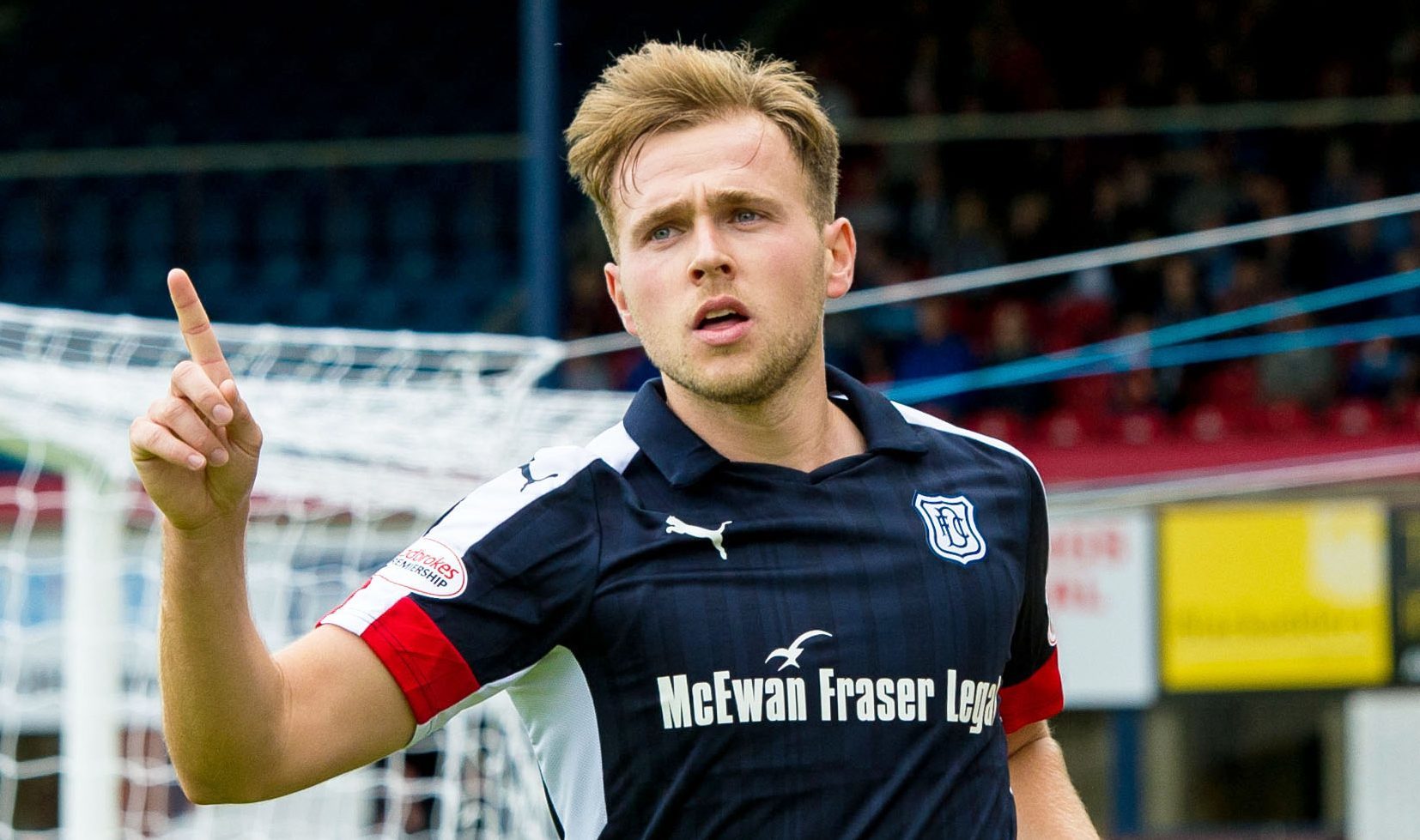 Dundee's Greg Stewart was again in goal-scoring form against Forfar — much to  one punter's delight.