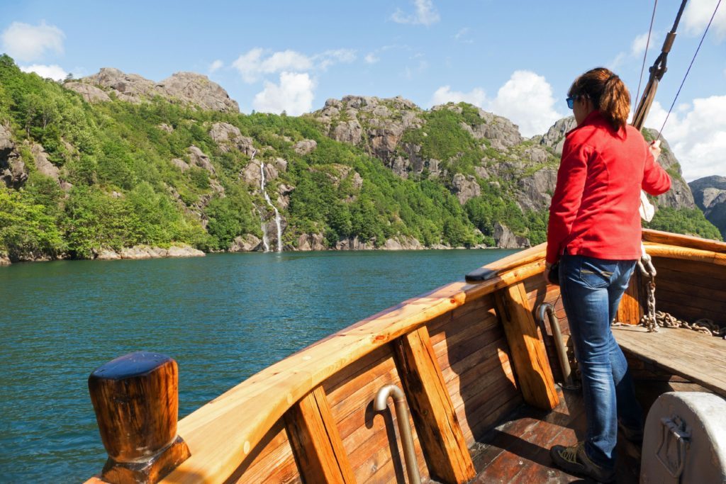 A boat ride to the Magma Geopark. 