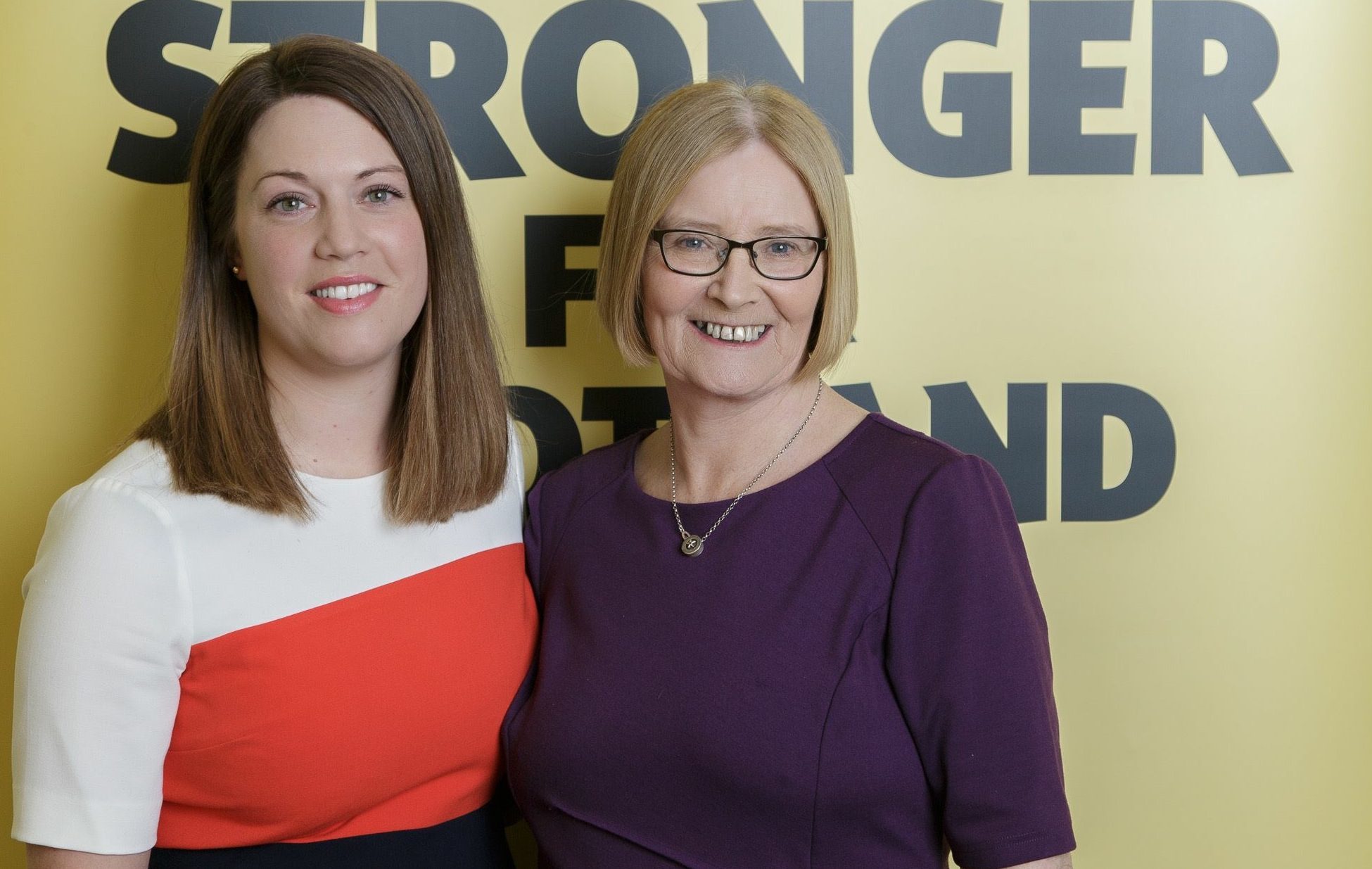Tricia Marwick with her Glenrothes MSP successor Jenny Gilruth