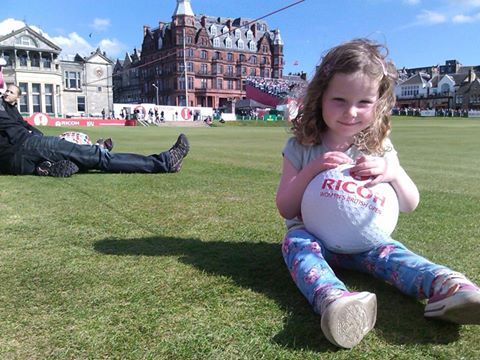 A youngster savours the atmosphere at the British Women's Open in St Andrews in 2013 