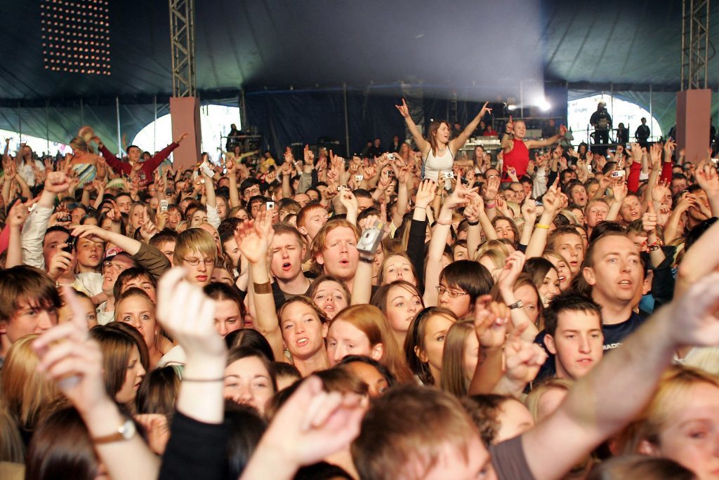 Fans at Radio 1's Big Weekend in Dundee in 2006