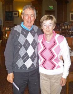 Gerry Kelly with his wife Mary, who acts as his guide