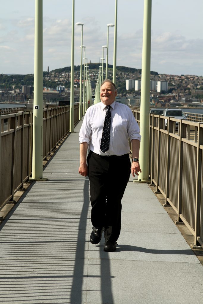 Hugh Pincott reflects on the day he made history on a return visit to the Tay Road Bridge