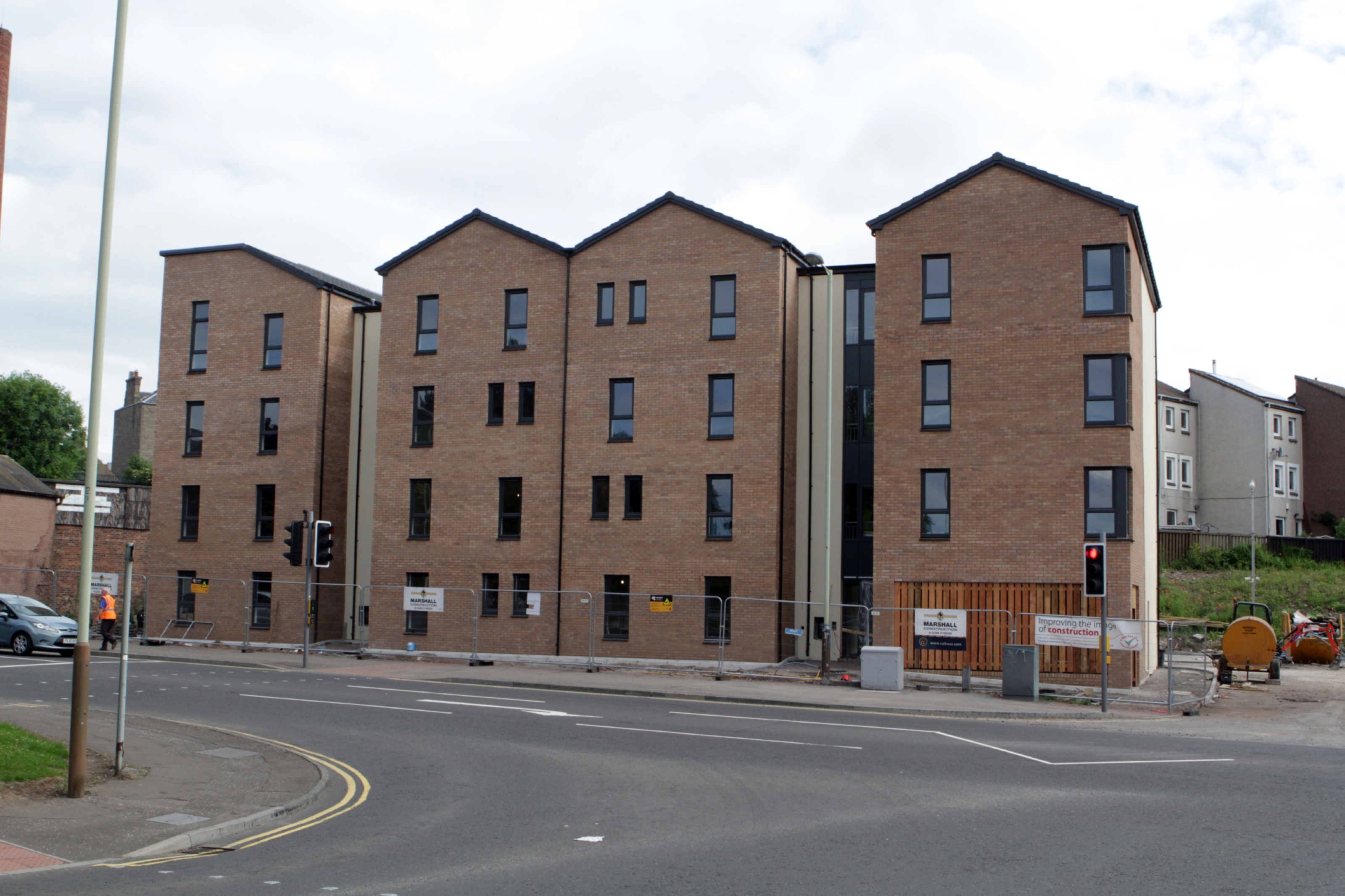New build housing for Hillcrest and Northern Housing Association Dens Road, Dundee.