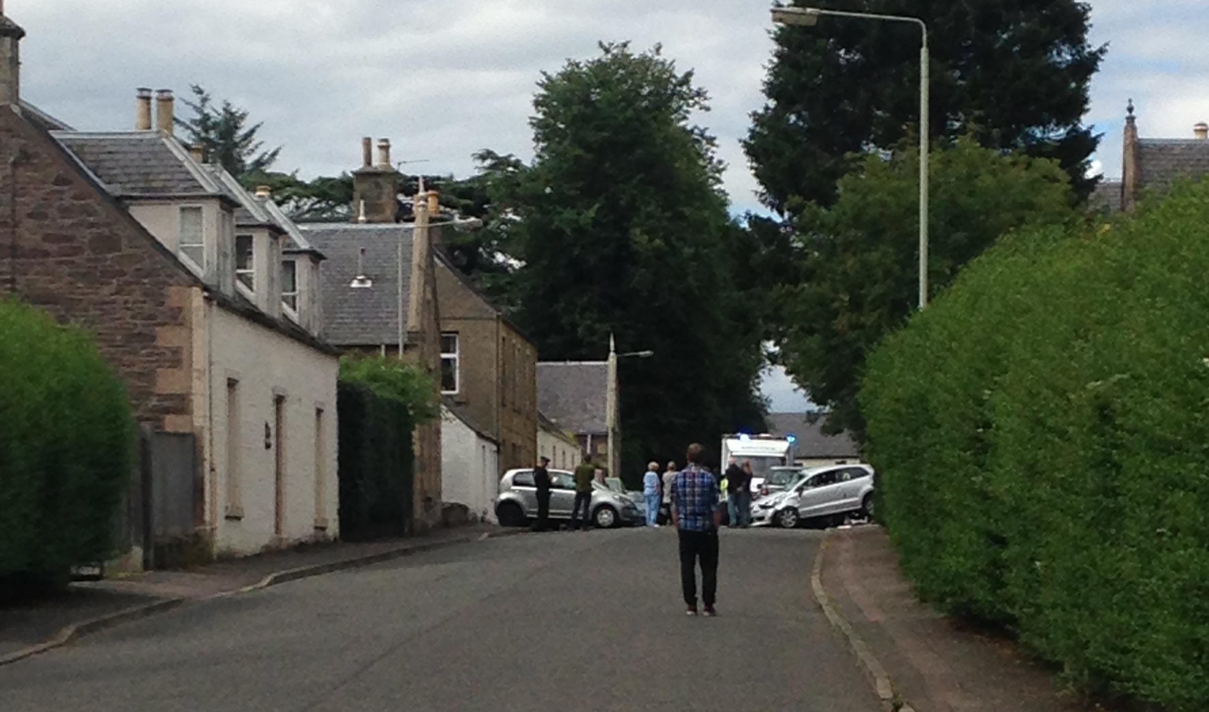 Accident in Montrose Road, Auchterarder.