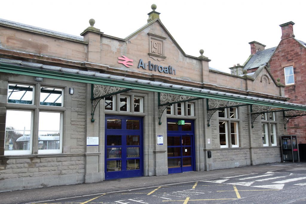 Arbroath railway station.