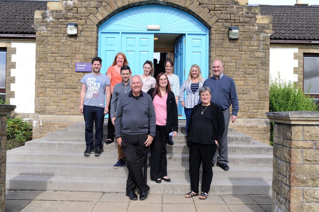 Brian Fearon, Suzie Williamson, Joanna McCreadie with some of the rest of the staff.