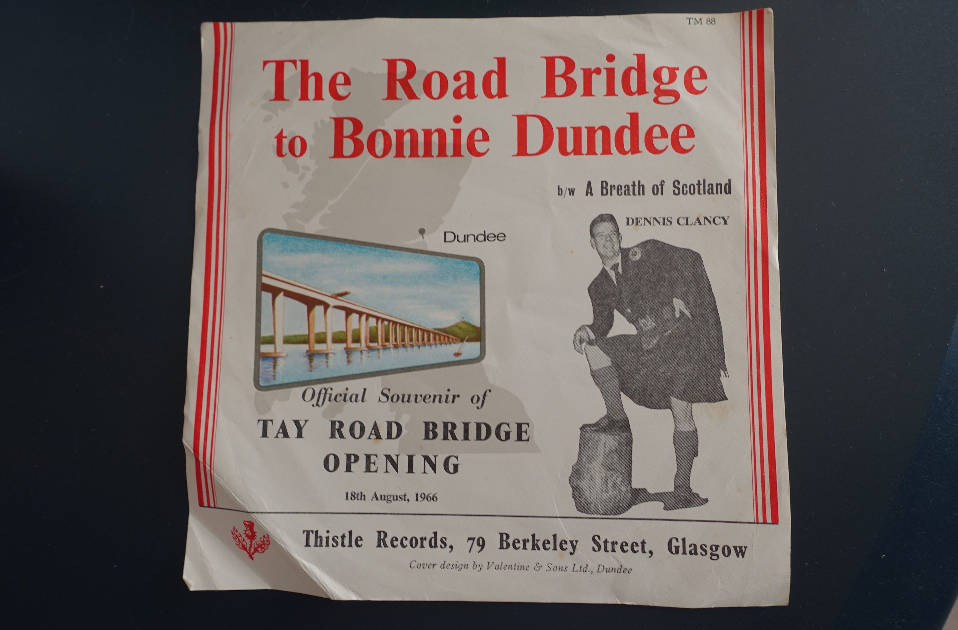 The Road Bridge to Bonnie Dundee was written to commemorate the opening of the Tay Road Bridge on August 18, 1966