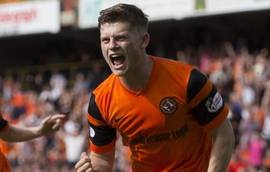 Cammy Smith celebrates his penalty goal.