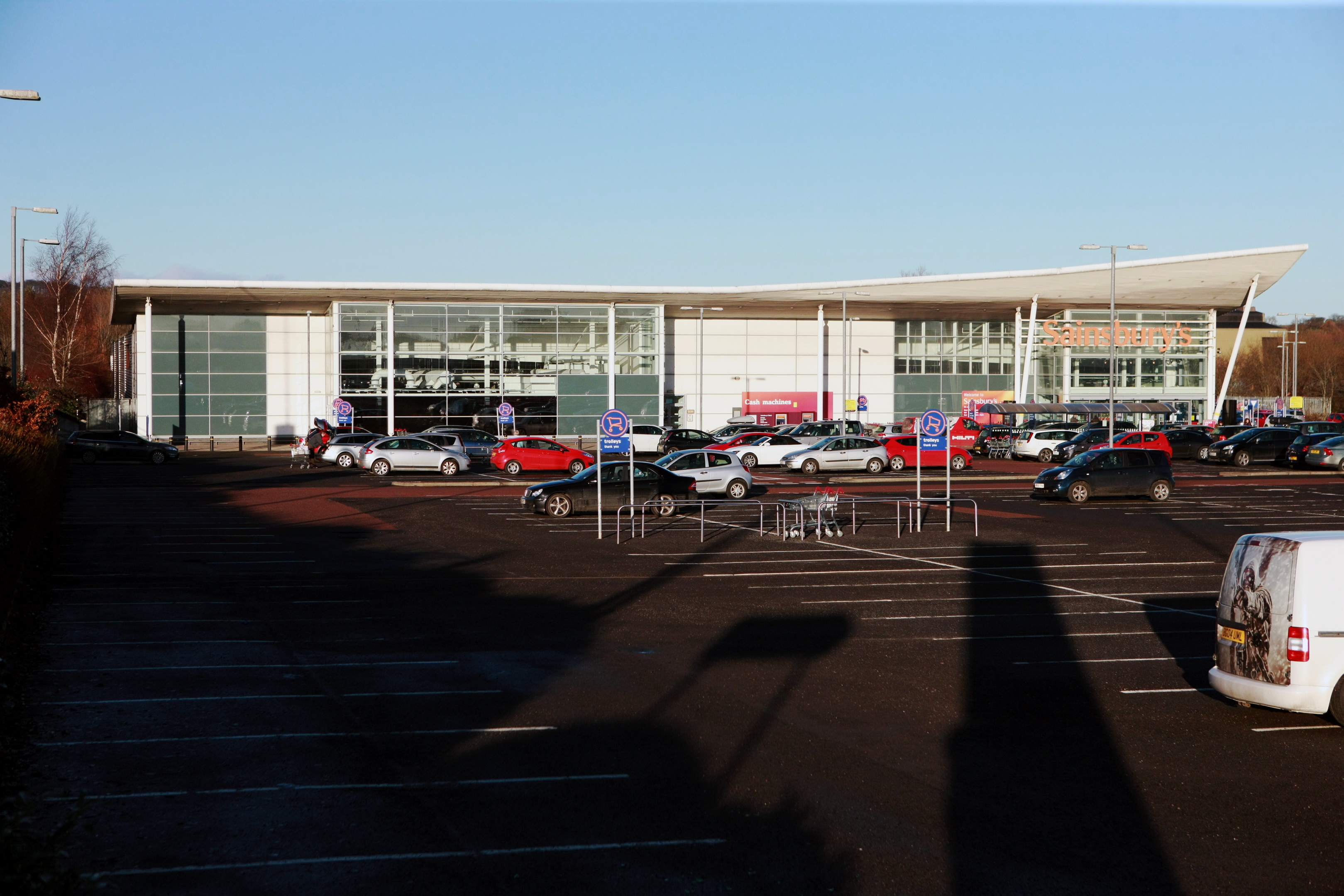 Sainsbury's supermarket, close to where the fire took place.