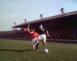 Alan Cousin in action during the 1961/62 season 