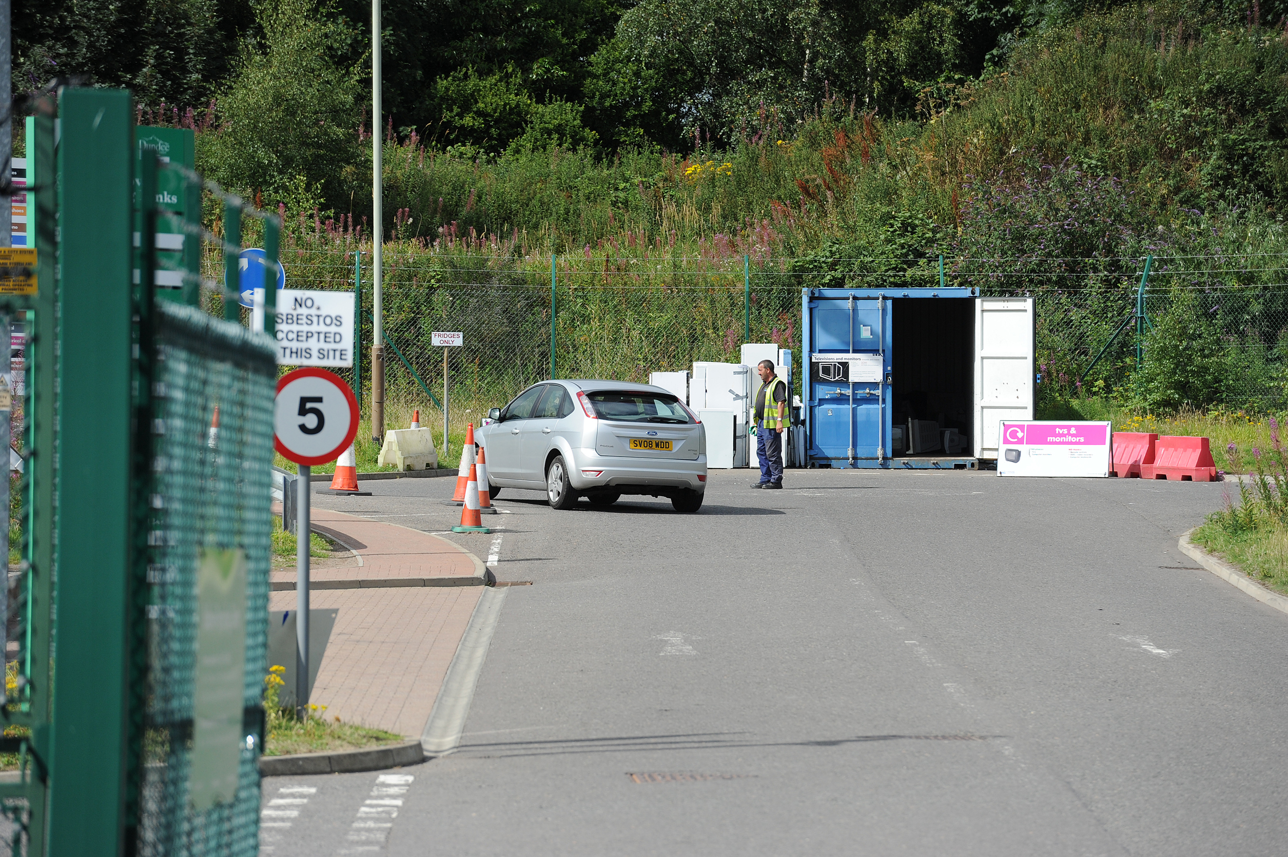 The Baldovie Recycling Centre.