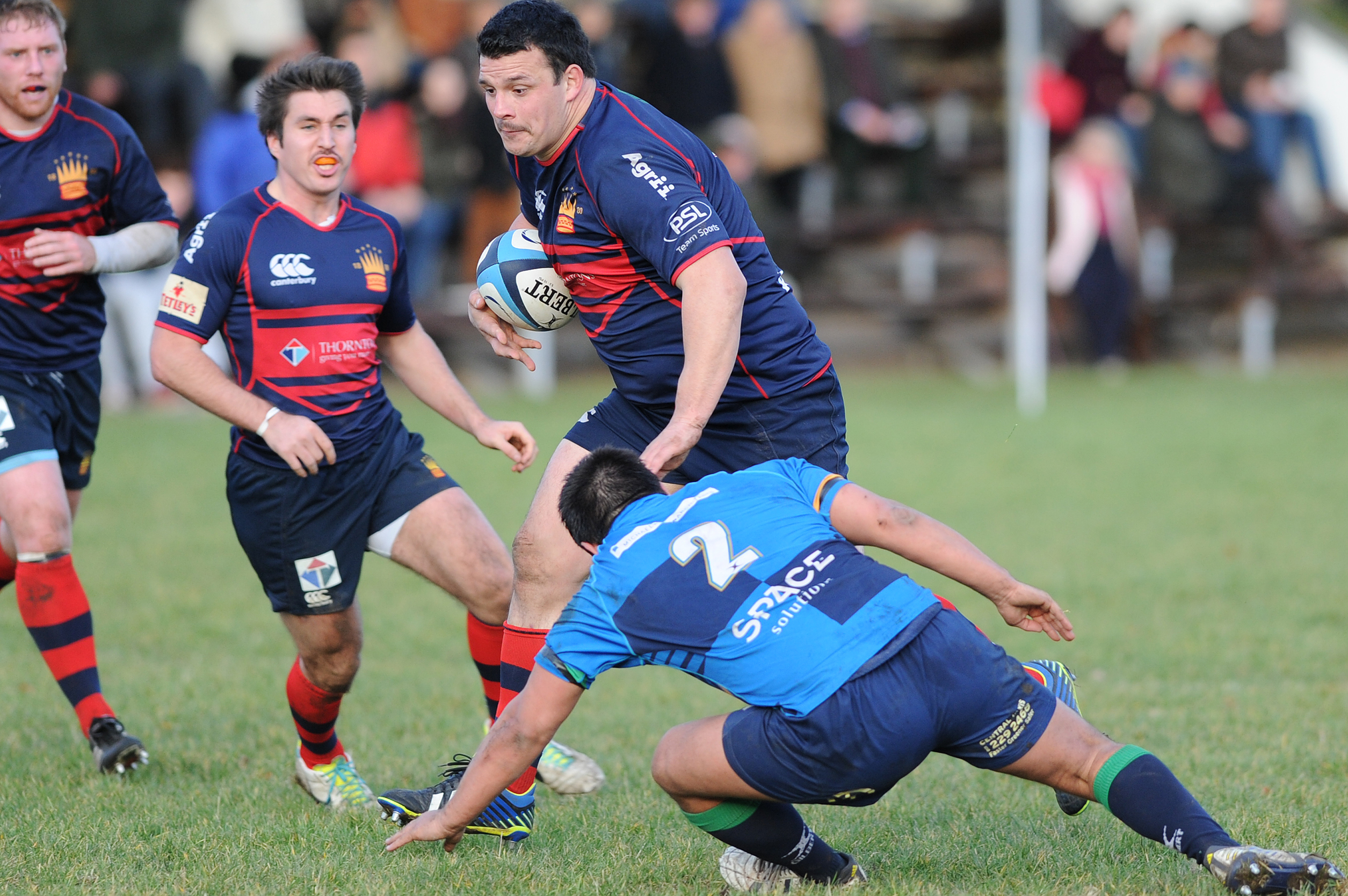 High prop Alan Brown's scrummaging power proved crucial at the end of Saturday's derby game with Howe.