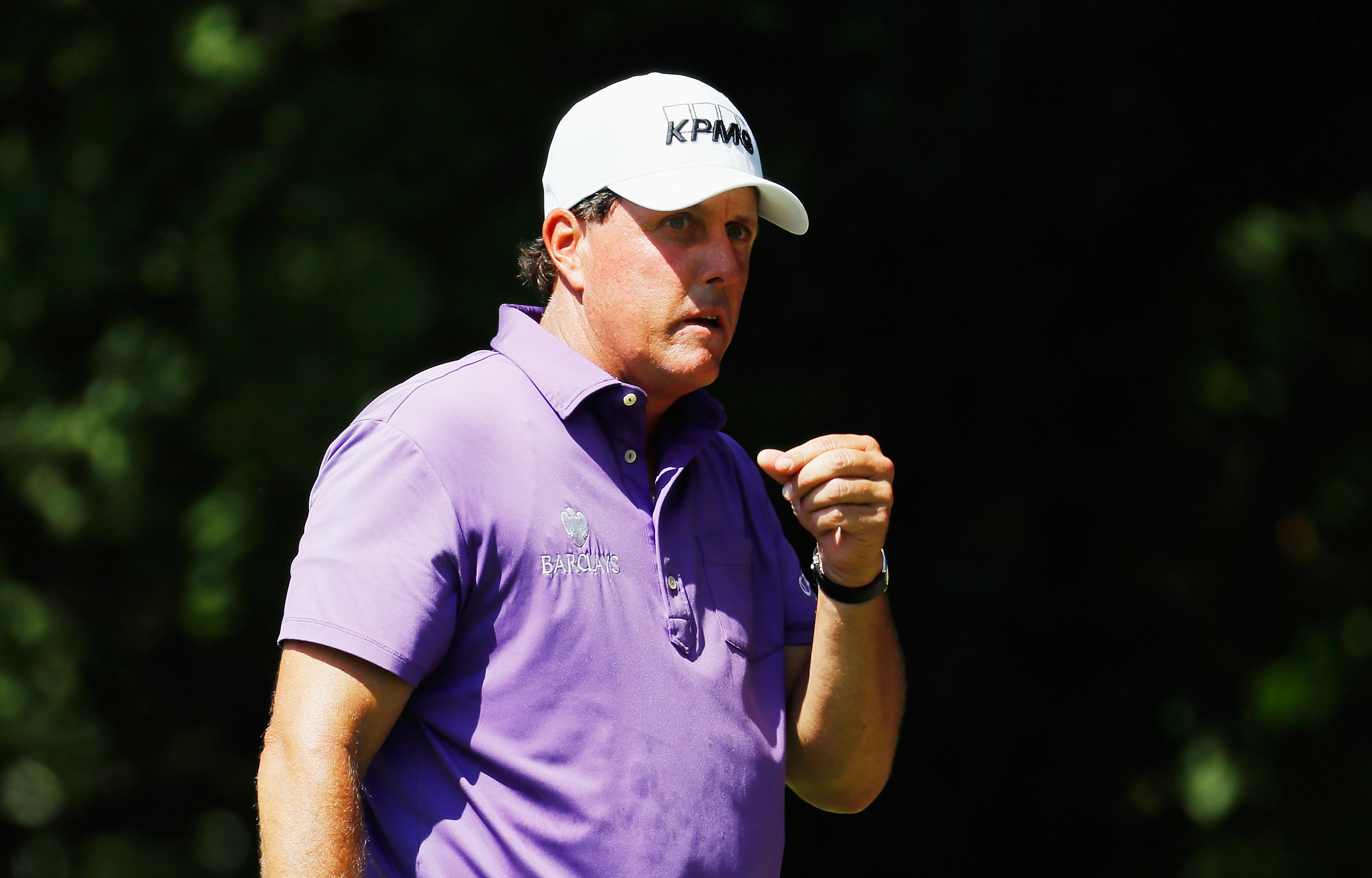 ATLANTA, GA - SEPTEMBER 22:  Phil Mickelson waits to hit his tee shot on the second hole during the first round of the TOUR Championship By Coca-Cola at East Lake Golf Club on September 22, 2016 in Atlanta, Georgia.  (Photo by Kevin C. Cox/Getty Images)