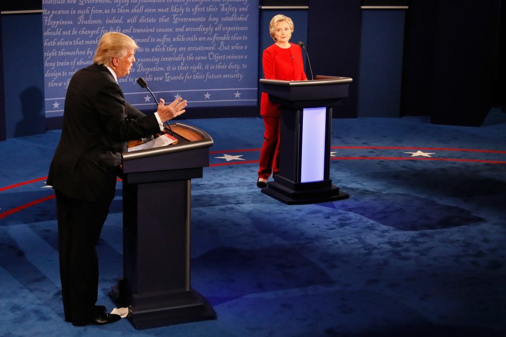 Hillary Clinton And Donald Trump Face Off In First Presidential Debate At Hofstra University