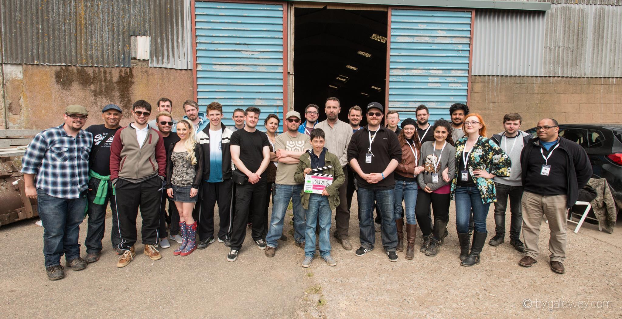 The cast and crew of Crowman