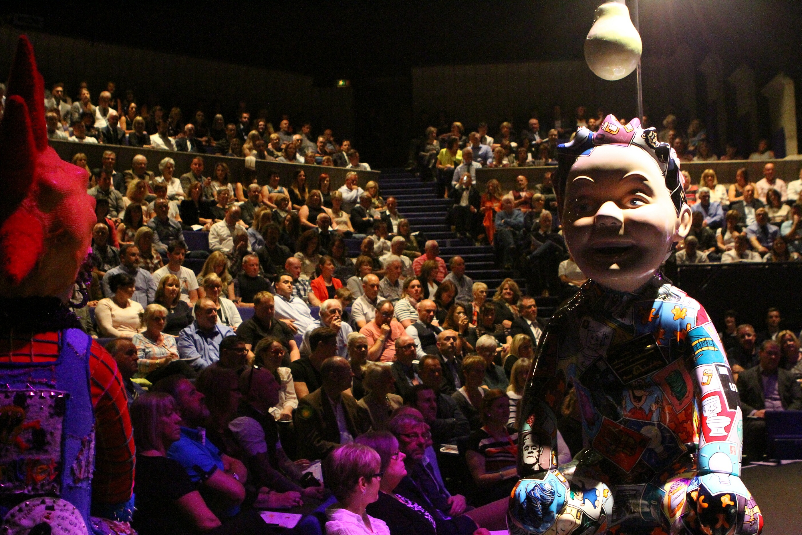The Oor Wullie Bucket Trail auction under way at the Dundee Rep in September 2016.