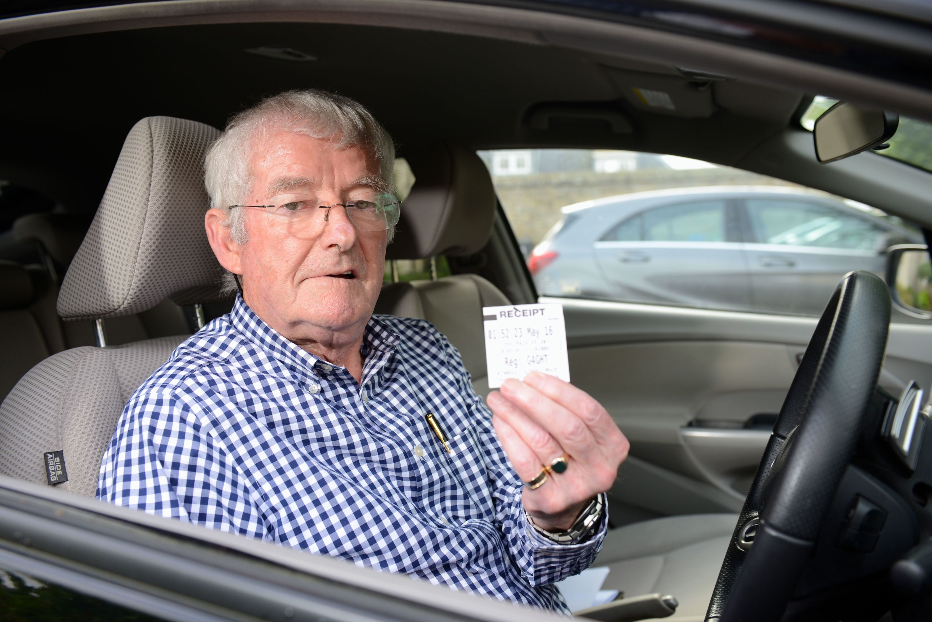 George with the controversial ticket