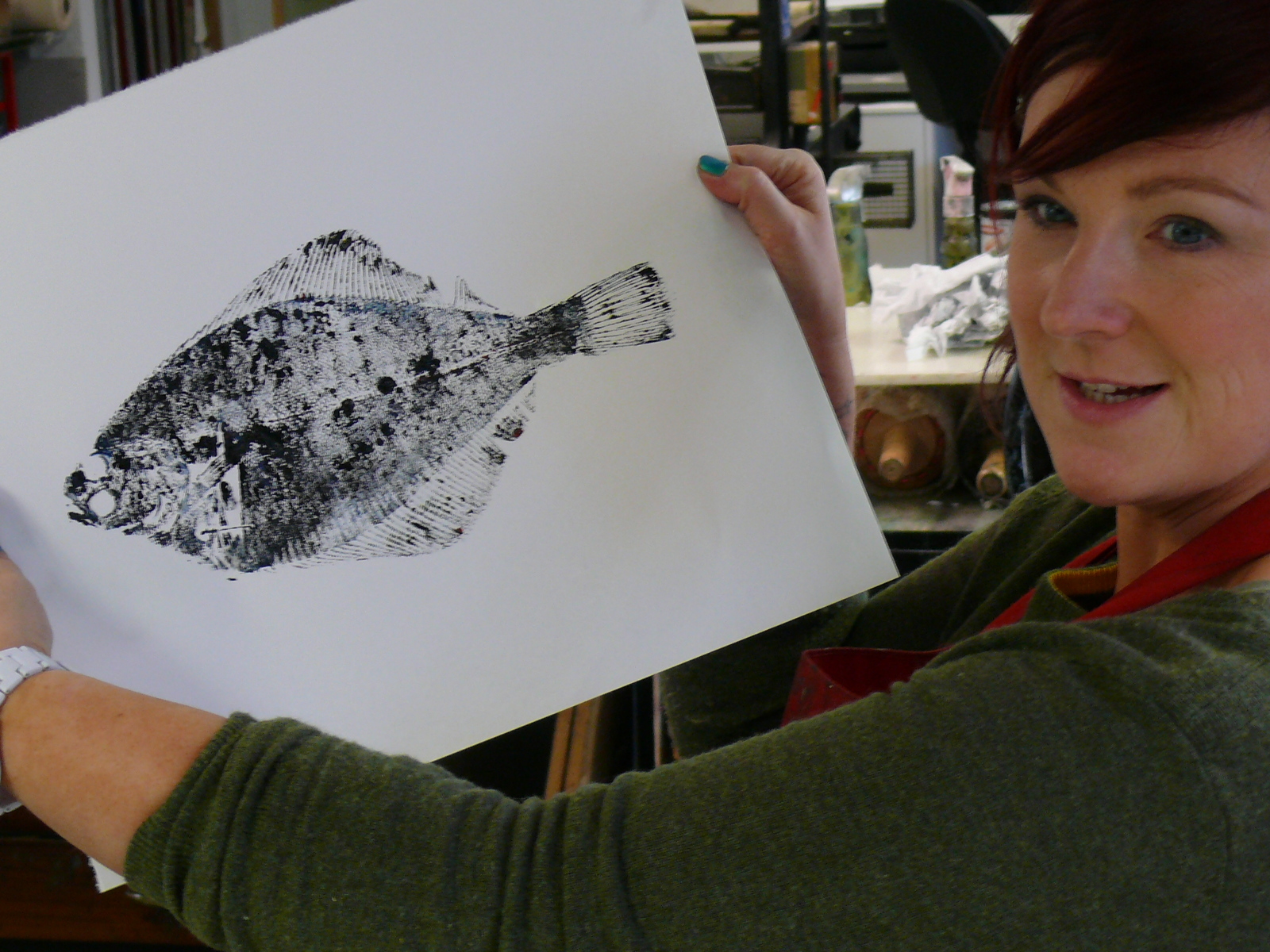 The previous fish printing course at the DCA was deemed a success.