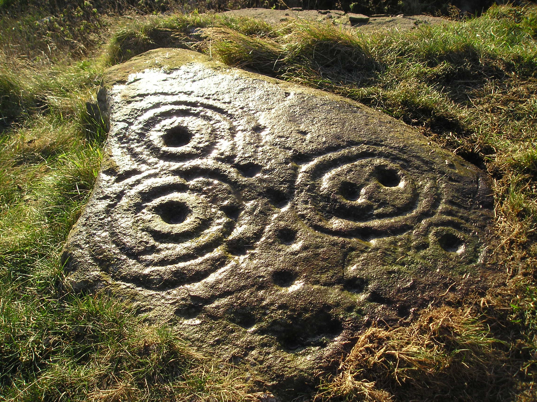 A piece of rock art discovered by George on Gallow Hill, just north of Dundee.