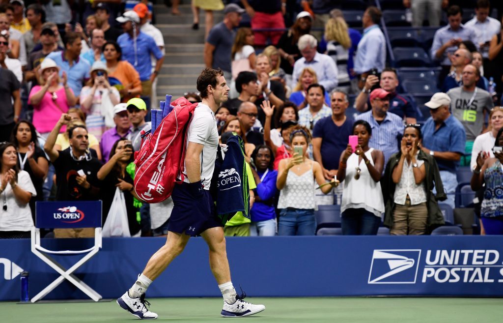 Next stop Glasgow.....A defeated Andy Murray departs the US Open.
