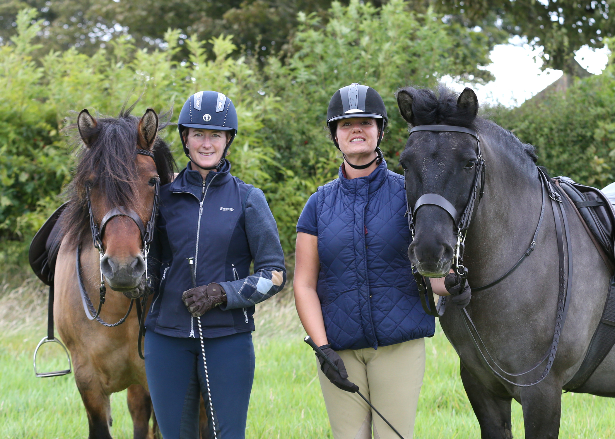 Two Fife riders, Jo Jack and Elinor Steven, will head to the Horse of the Year Show . Picture: Jim Crichton.