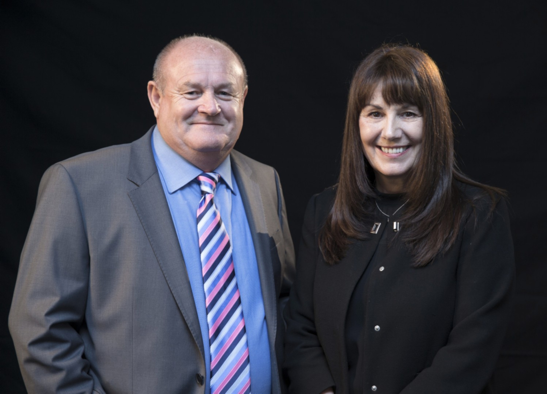 Busy Bees' chief executive John Woodward and managing director Marg Randles.