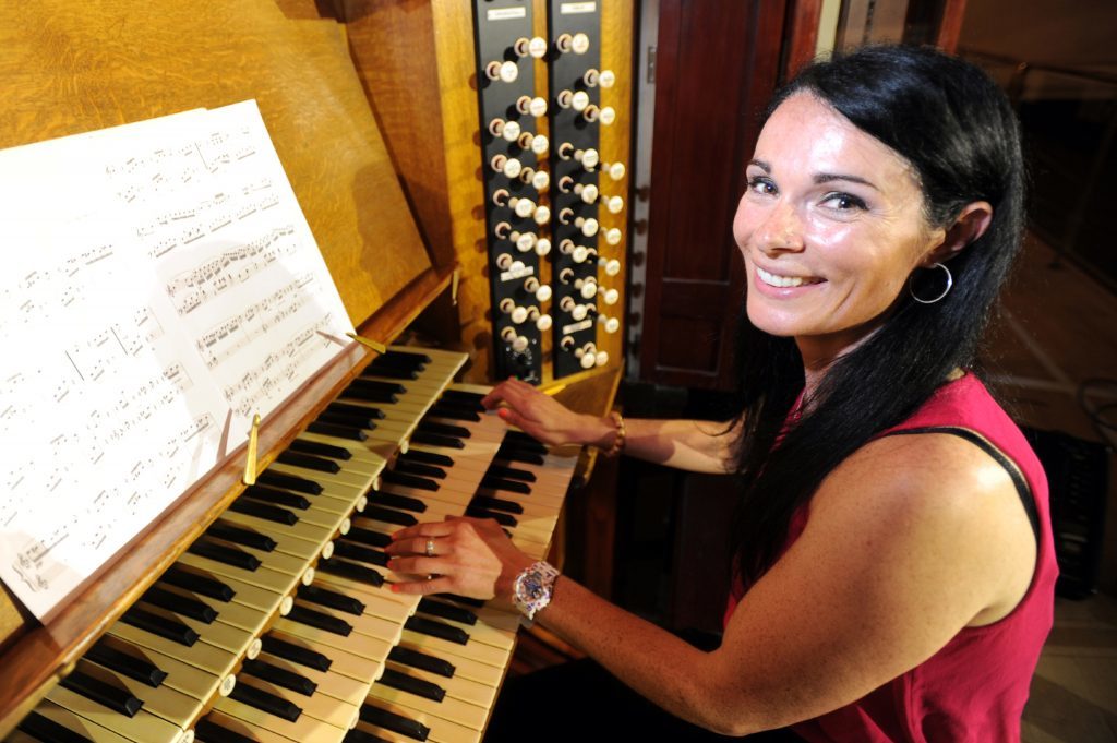 A few bum notes from lapsed pianist Gayle Ritchie as she attempts a rendition of Fur Elise by Beethoven.