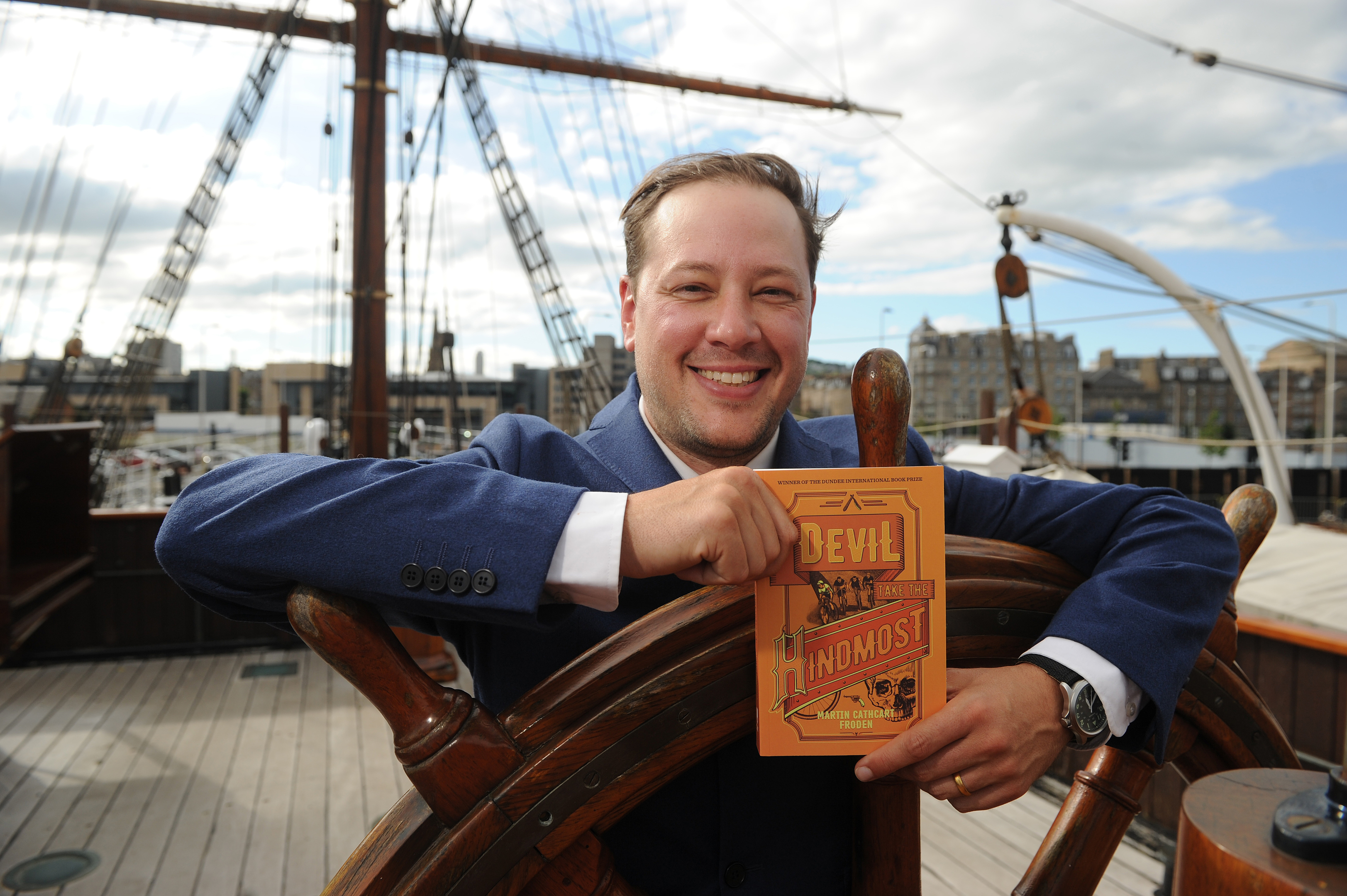 Last year's winner of the Dundee International Book Prize, Martin Cathcart Froden, launched his prizewinning publication 'Devil Take the Hindmost' on the RSS Discovery.